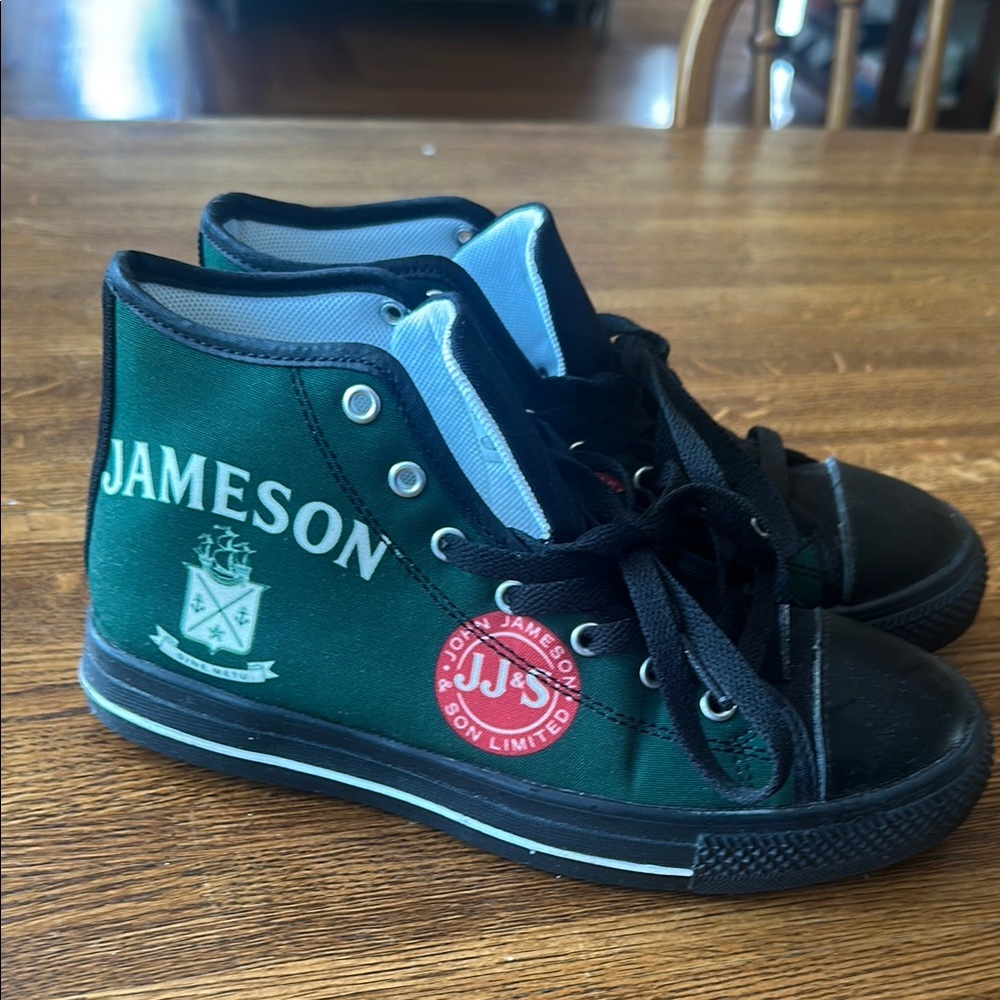 Jameson whiskey High-Top Sneakers - Green and Black. Worn once.